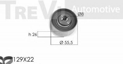 TREVI AUTOMOTIVE kd1091 -  Комплект ремня ГРМ